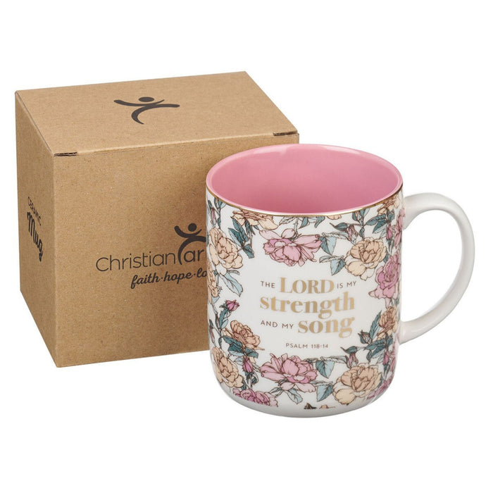 Coffee Mug The Lord Is My Strength 14oz