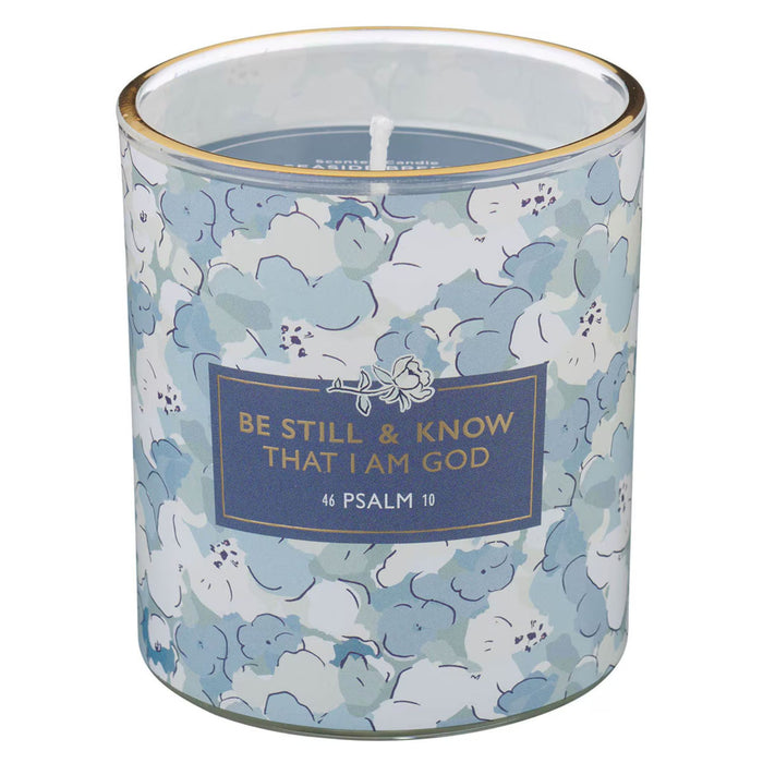 Be Still and Know Seaside Breeze Scented Candle in a Glass Jar
