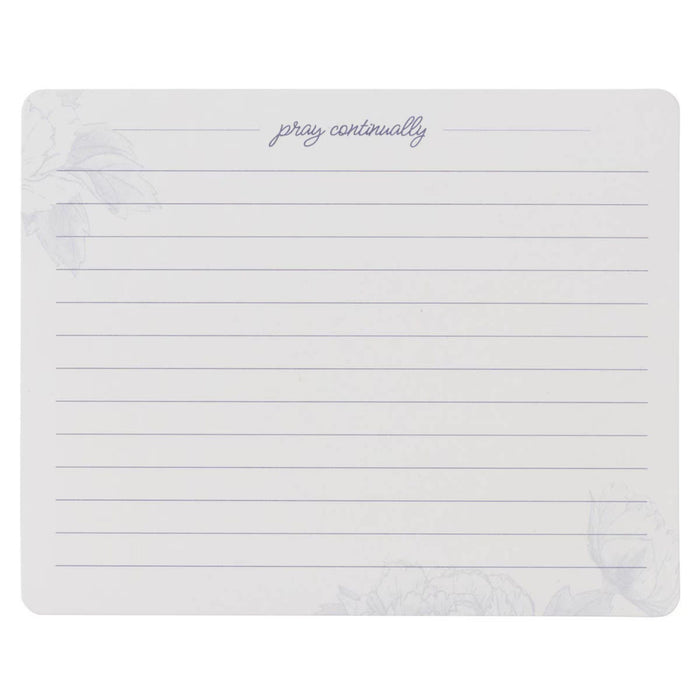 Confession of Our Hope Blue Floral Prayer Cards in Tin