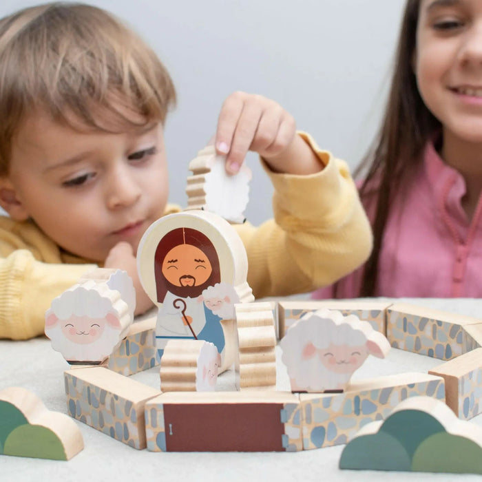 Wooden Playset: Jesus the Good Shepherd