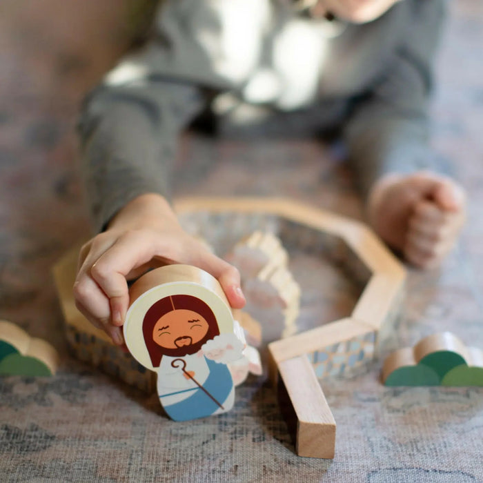 Wooden Playset: Jesus the Good Shepherd