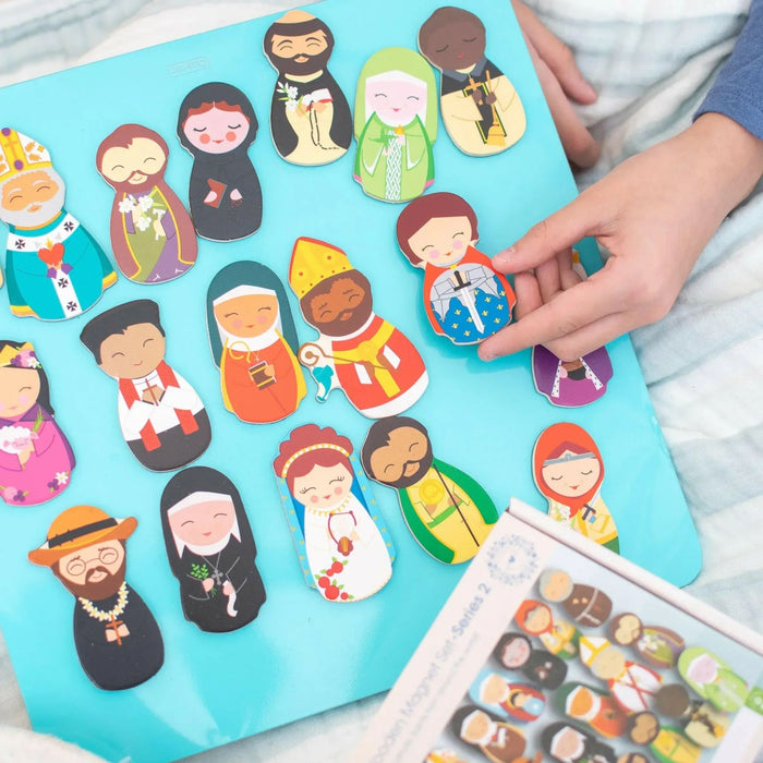 Wooden Magnet Set: Catholic Saints (Series 2)