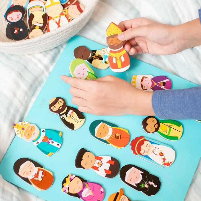 Wooden Magnet Set: Catholic Saints (Series 2)