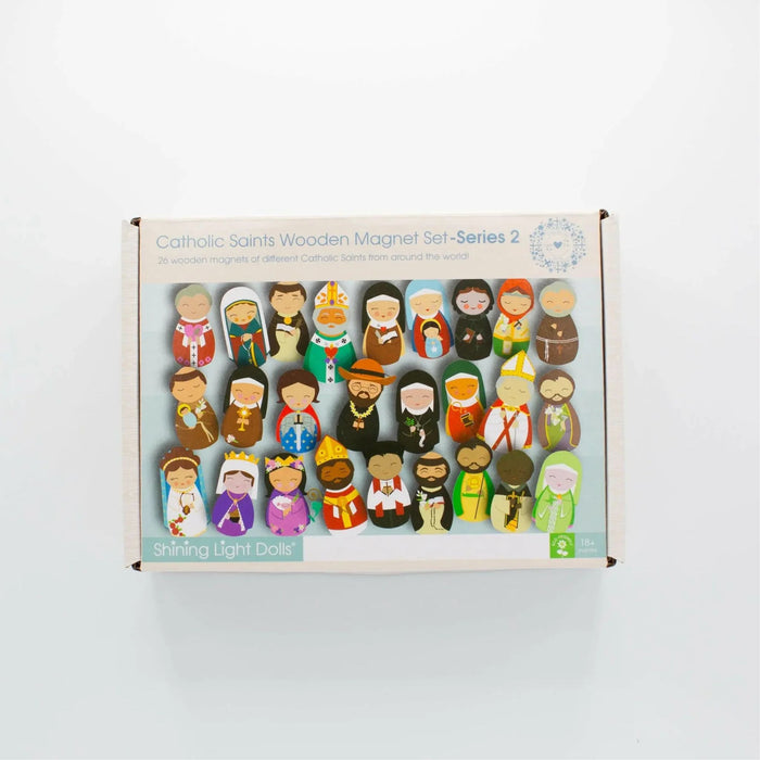 Wooden Magnet Set: Catholic Saints (Series 2)