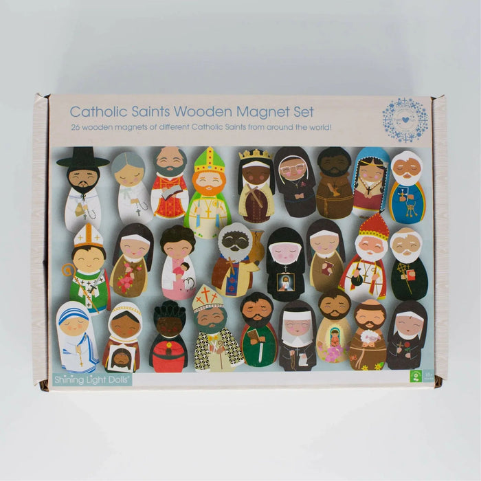 Wooden Magnet Set: Catholic Saints (Series 1)