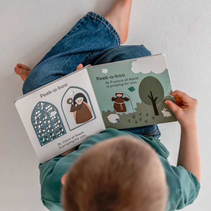 Peek-A-Boo Saints Board Book