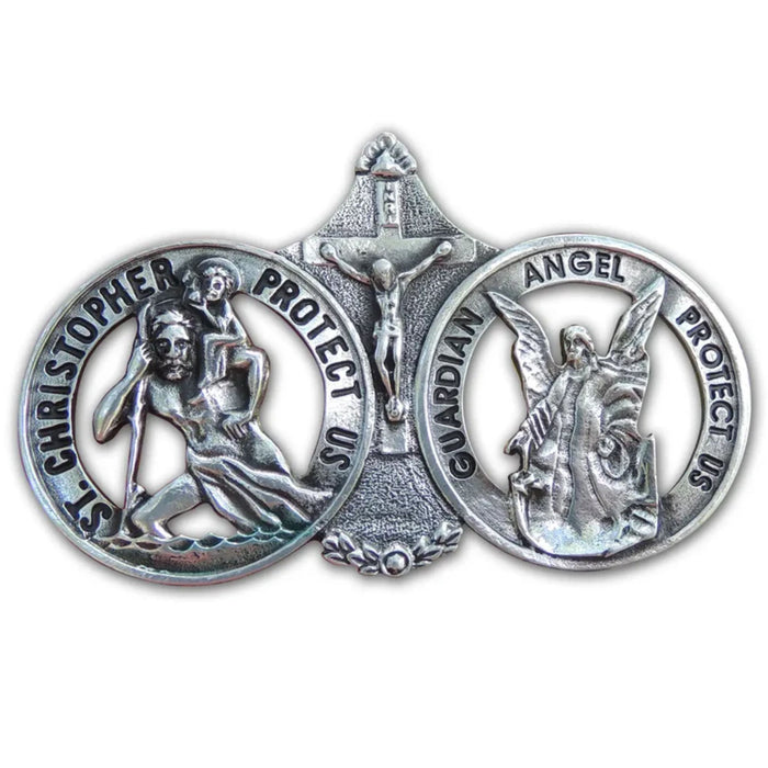Visor Clip St. Christopher & Angel