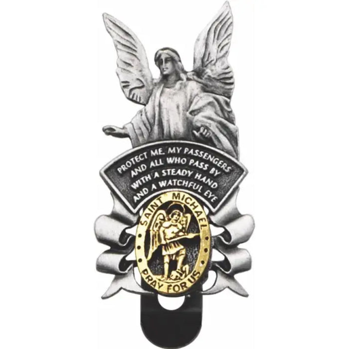 Visor Clip St Michael Traveler Prayer
