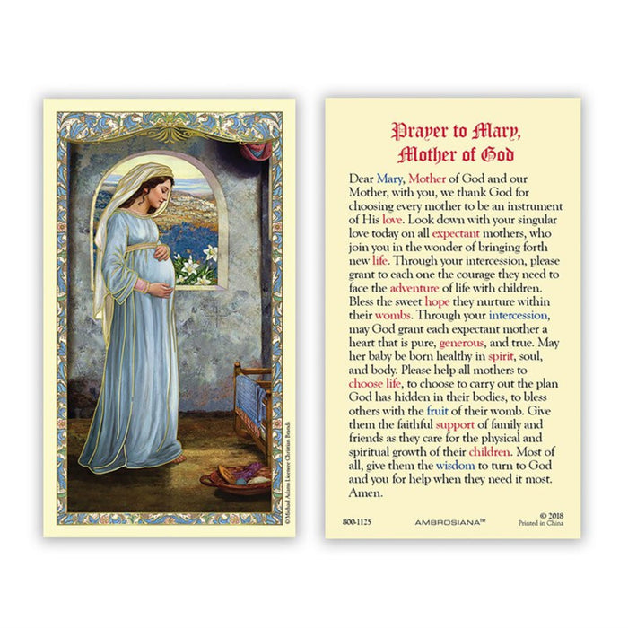 Mary, Mother of God Holy Card