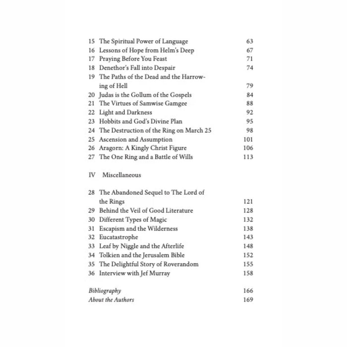 Tolkien & Faith: Essays on Christian Truth in Middle-Earth