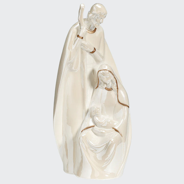 Holy Family Figure Iridescent & Gold