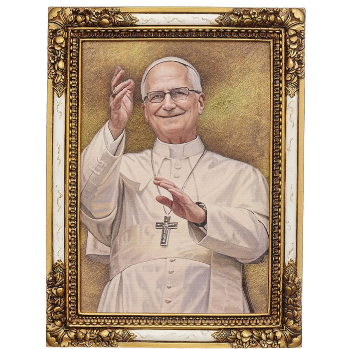 Pope Leo XIV Framed Icon Plaque