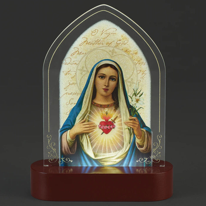 Light Up Plaque 8" Immaculate Heart