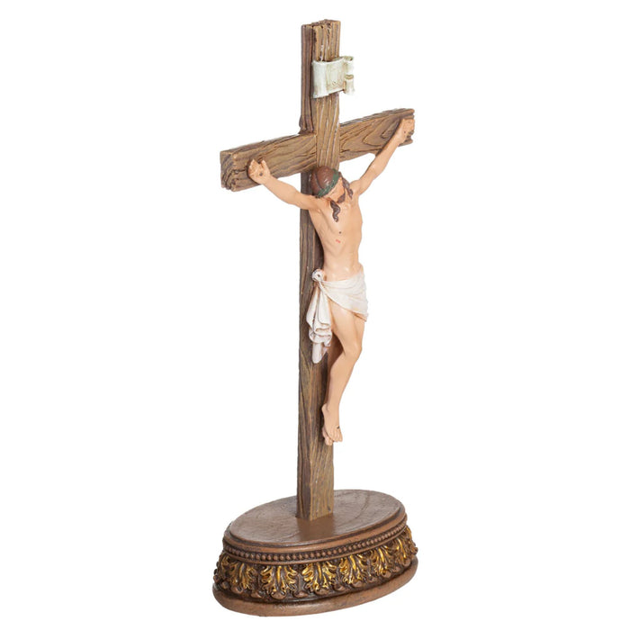 Standing Crucifix 8.5" x 6" Resin