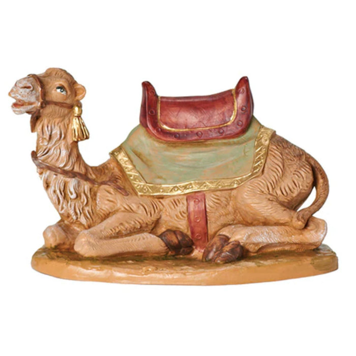 Fontanini Seated Camel with Blanket & Saddle - 7.5" Scale