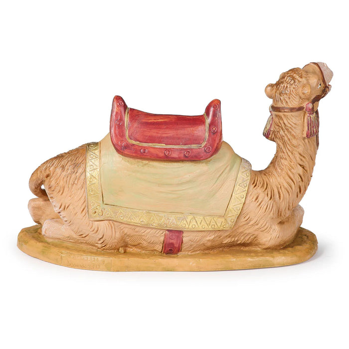 Fontanini Seated Camel with Blanket & Saddle - 7.5" Scale