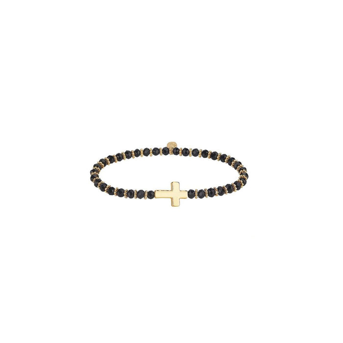Bracelet Sideways Gold Cross Assorted Colors
