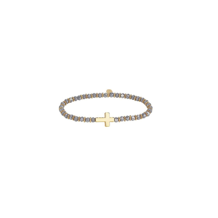 Bracelet Sideways Gold Cross Assorted Colors