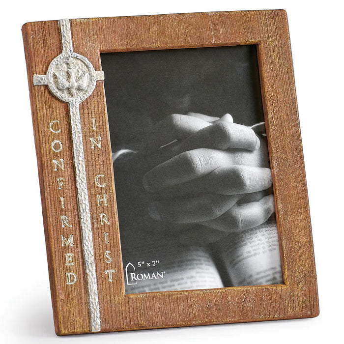 Confirmation Picture Frame 8" High "Confirmed in Christ"