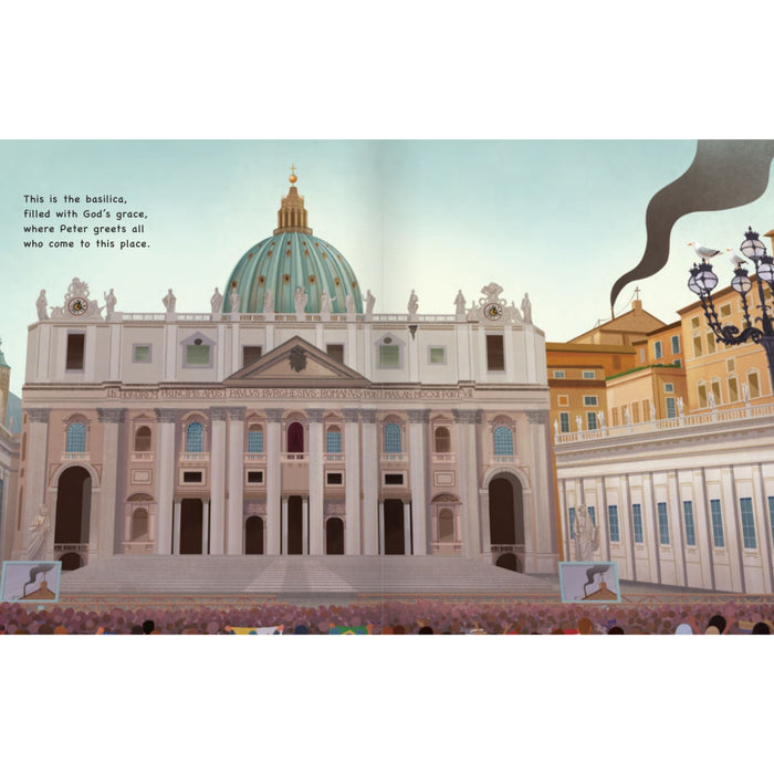 White Smoke, Two Gulls, and a Pope by Katie Warner