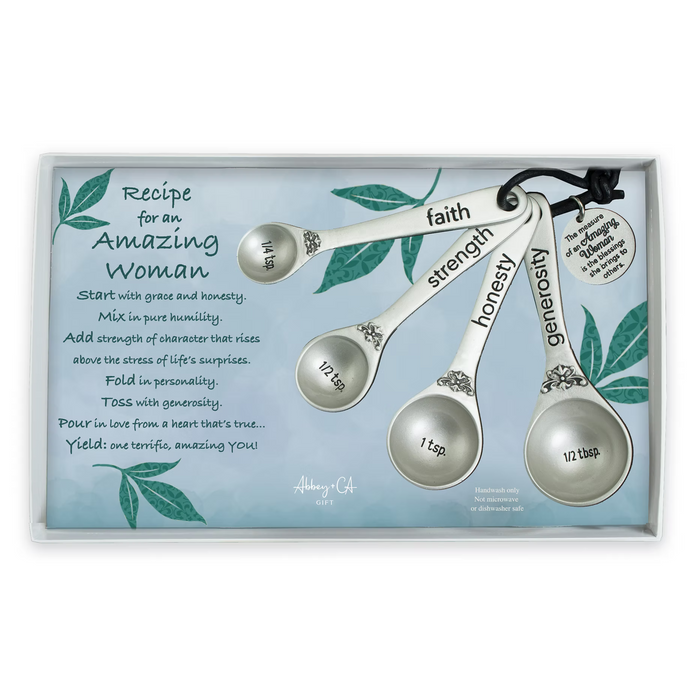 MEASURING SPOONS - AMAZING WOMAN - 4 PIECES