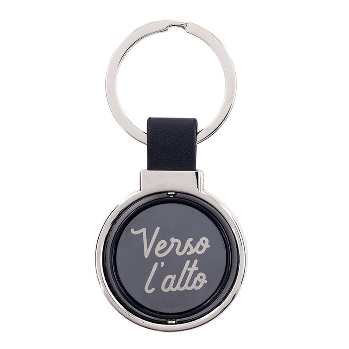 St Pier Giorgio Frassati Verso l'Alto Rotating Key Chain