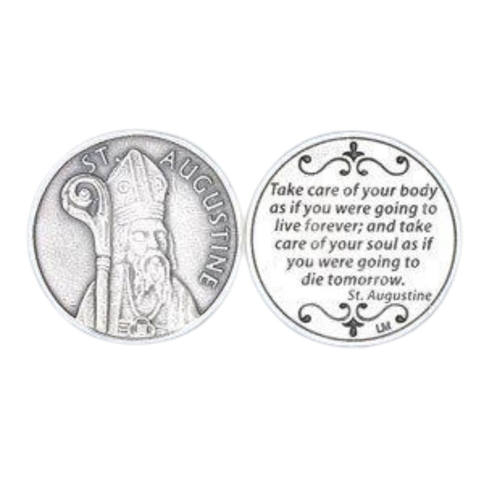 St Augustine of Hippo Pocket Token