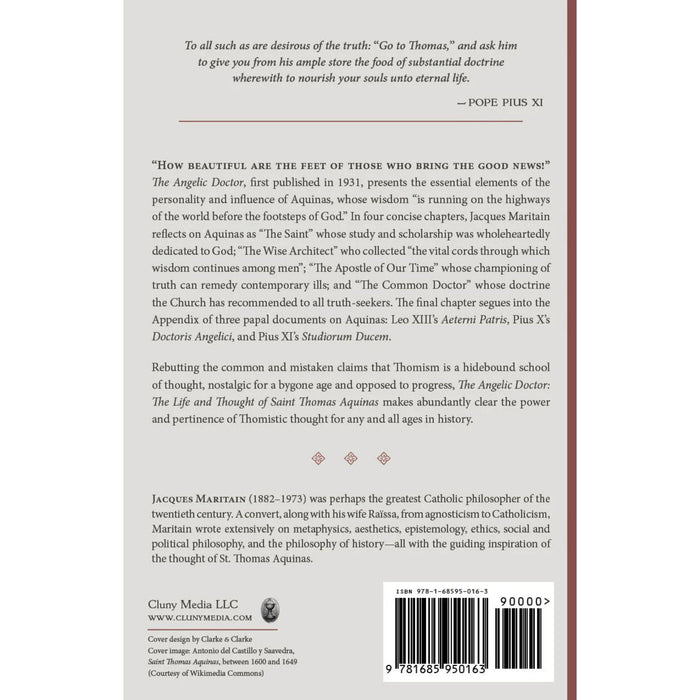 The Angelic Doctor: The Life and Thought of Saint Thomas Aquinas By Jacques Maritain