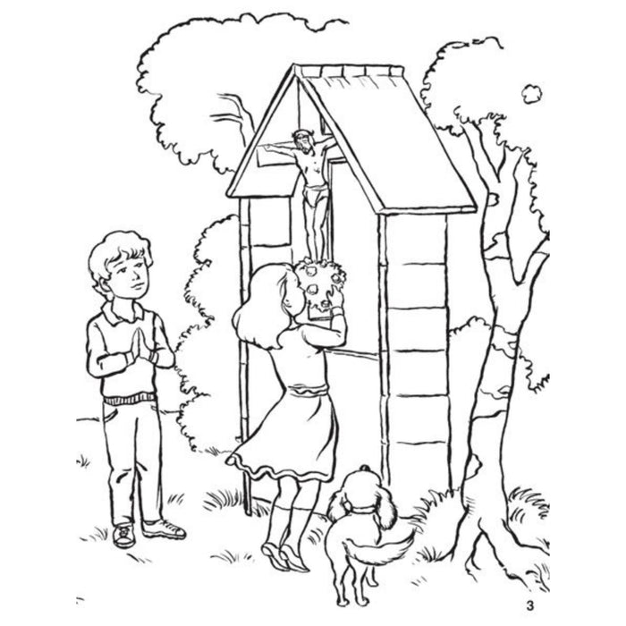 Coloring Book About The Stations Of The Cross