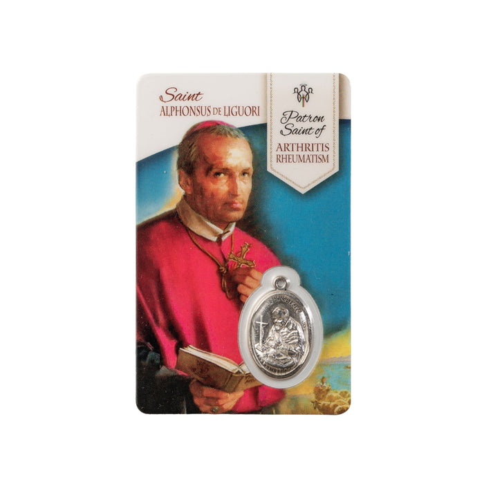 St Alphonsus Patron of Arthritis Healing Saint Card