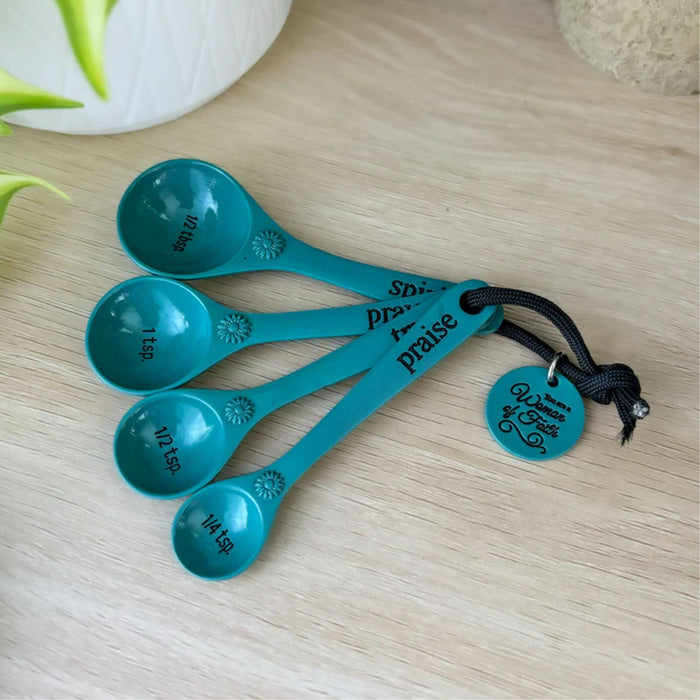 Woman of Faith Measuring Spoons 4 Piece Set