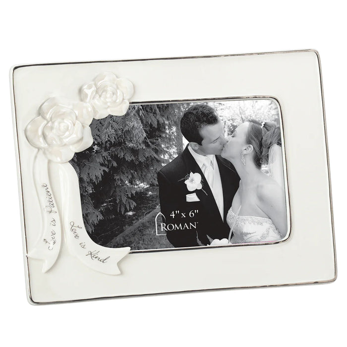 Love is Patient Porcelain Horizontal Photo Frame
