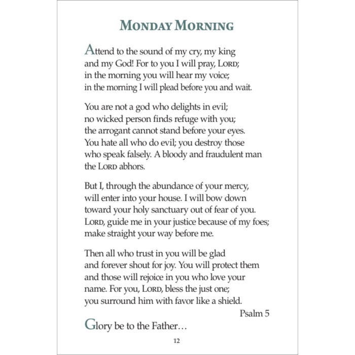 Morning And Evening Prayer