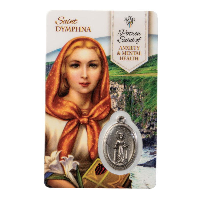 St Dymphna Anxiety & Mental Health Healing Saint Card