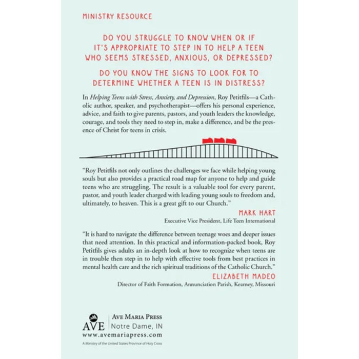 Helping Teens with Stress, Anxiety, and Depression: A Field Guide for Catholic Parents, Pastors, and Youth Leaders