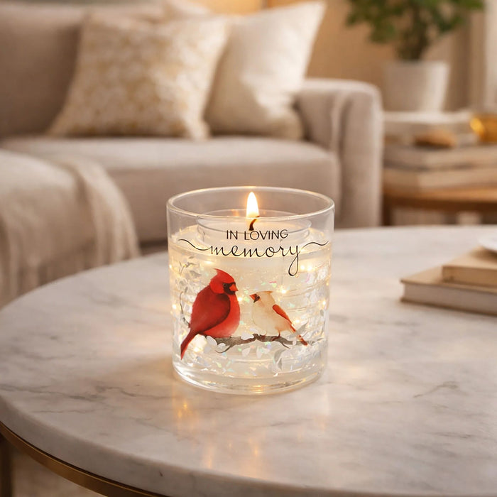 Memory 5oz Refillable Soy Wax Candle with LED
