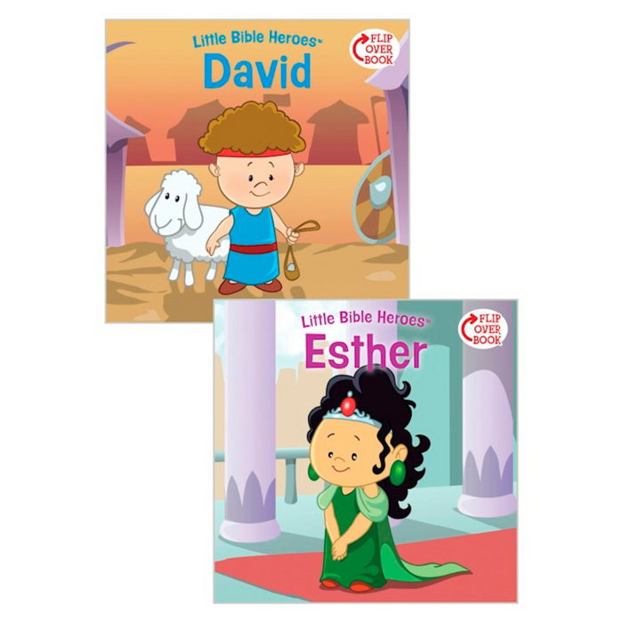 David/Esther Flip-Over Book (Little Bible Heroes)