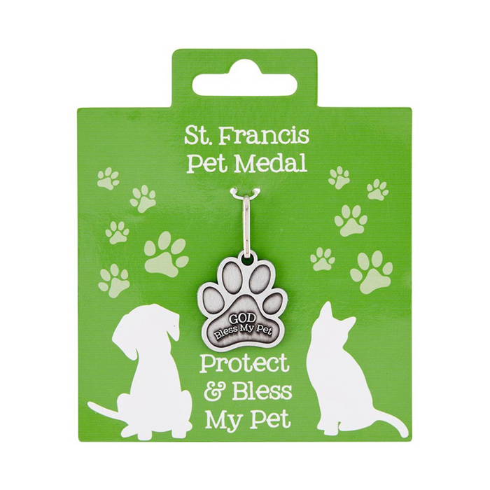 St Francis Paw Pet Medal