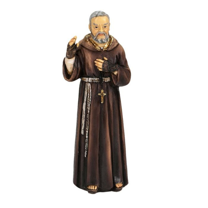 St Padre Pio 4" Hand Painted Patron & Protector