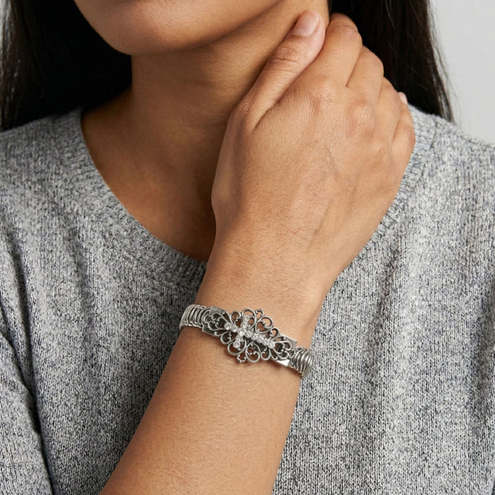 Bracelet Crystal Cross and Filigree