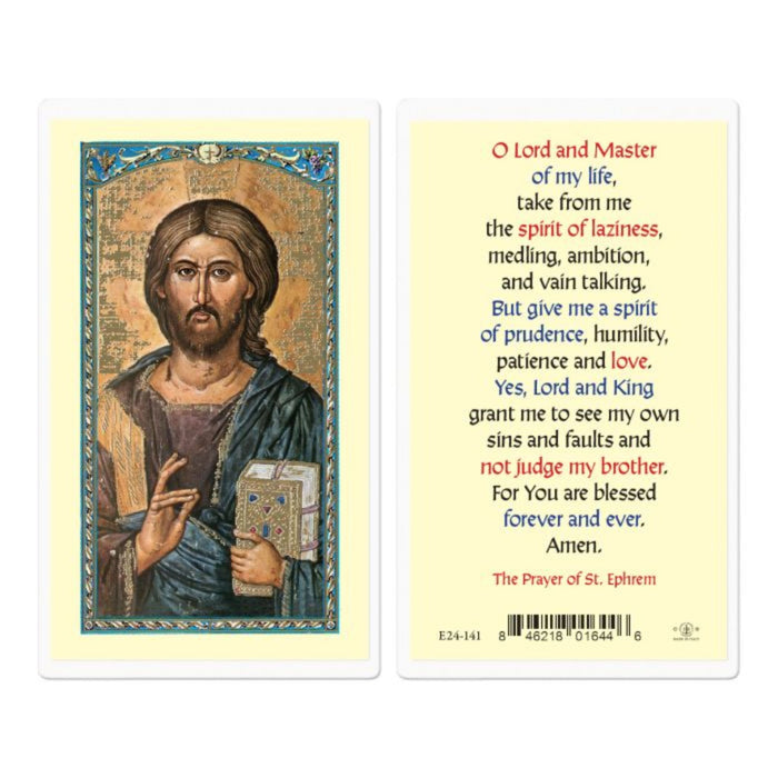 Prayer of St Ephrem Holy Card