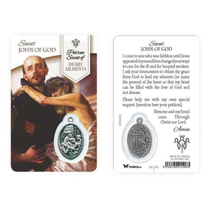 St John of God Patron of Heart Ailments Healing Saint Card