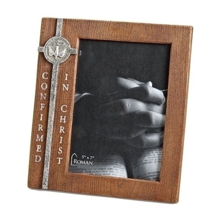 Confirmation Picture Frame 8" High "Confirmed in Christ"