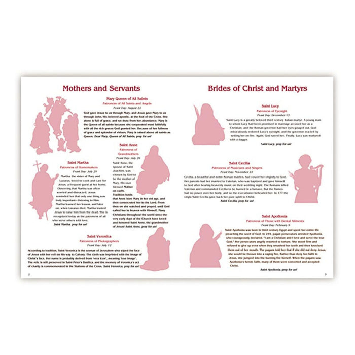 Kids Sticker Book Saints for Girls