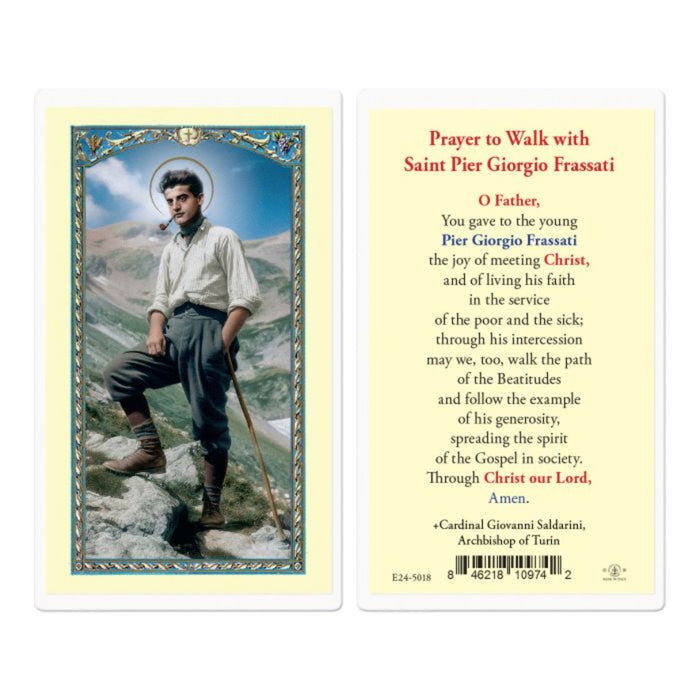 St Pier Giorgio Frassati Holy Card