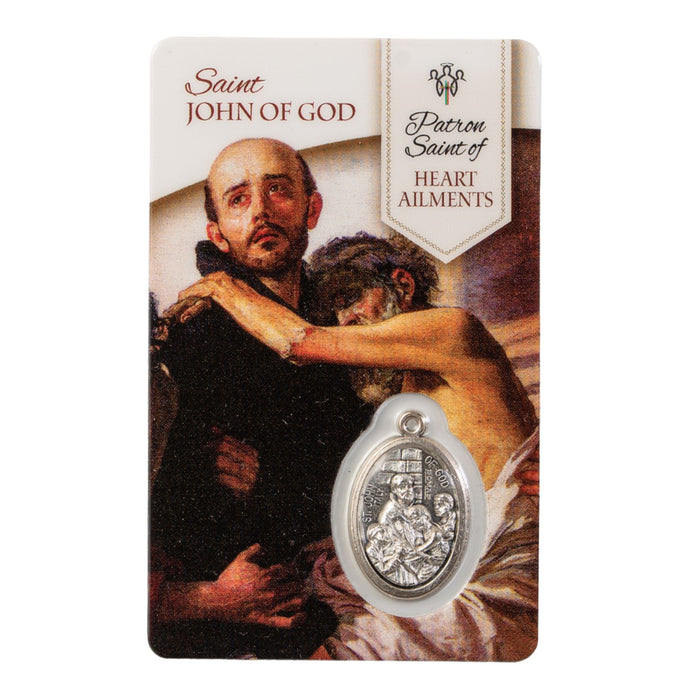 St John of God Patron of Heart Ailments Healing Saint Card
