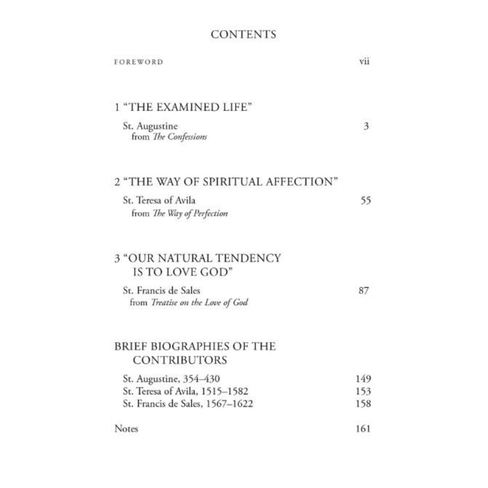 Three Ways of Loving God By Saint Augustine, Saint Teresa of Avila and Saint Francis de Sales
