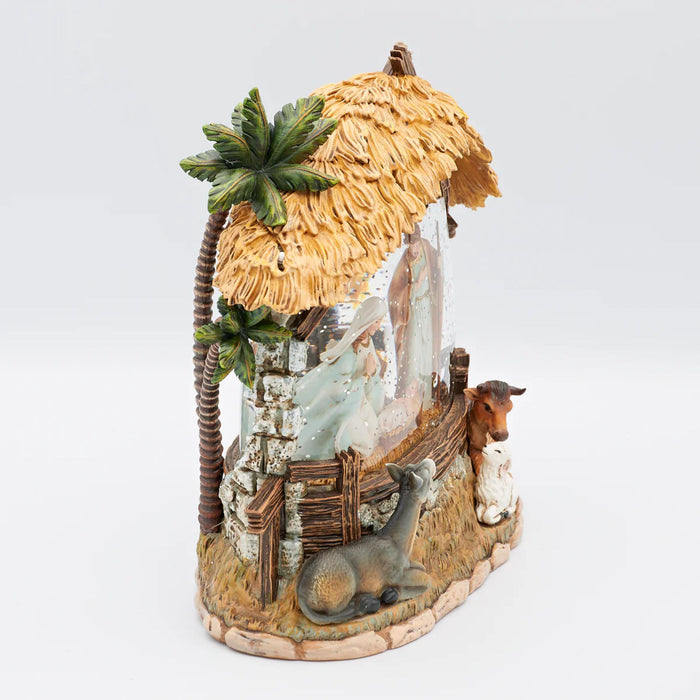 Nativity 8" High Lighted Snow Globe