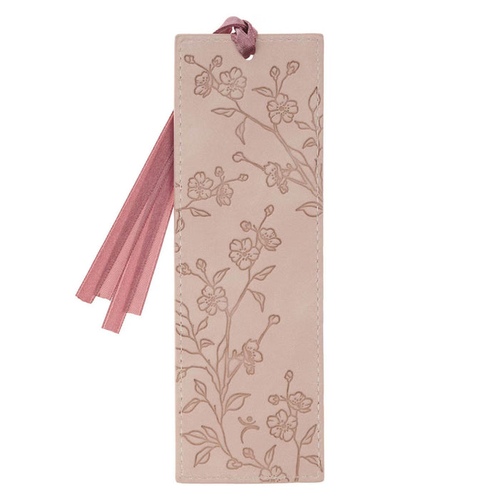 Trust Mottled Blush Faux Leather Bookmark