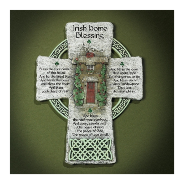 Wall Cross Irish Home Blessing